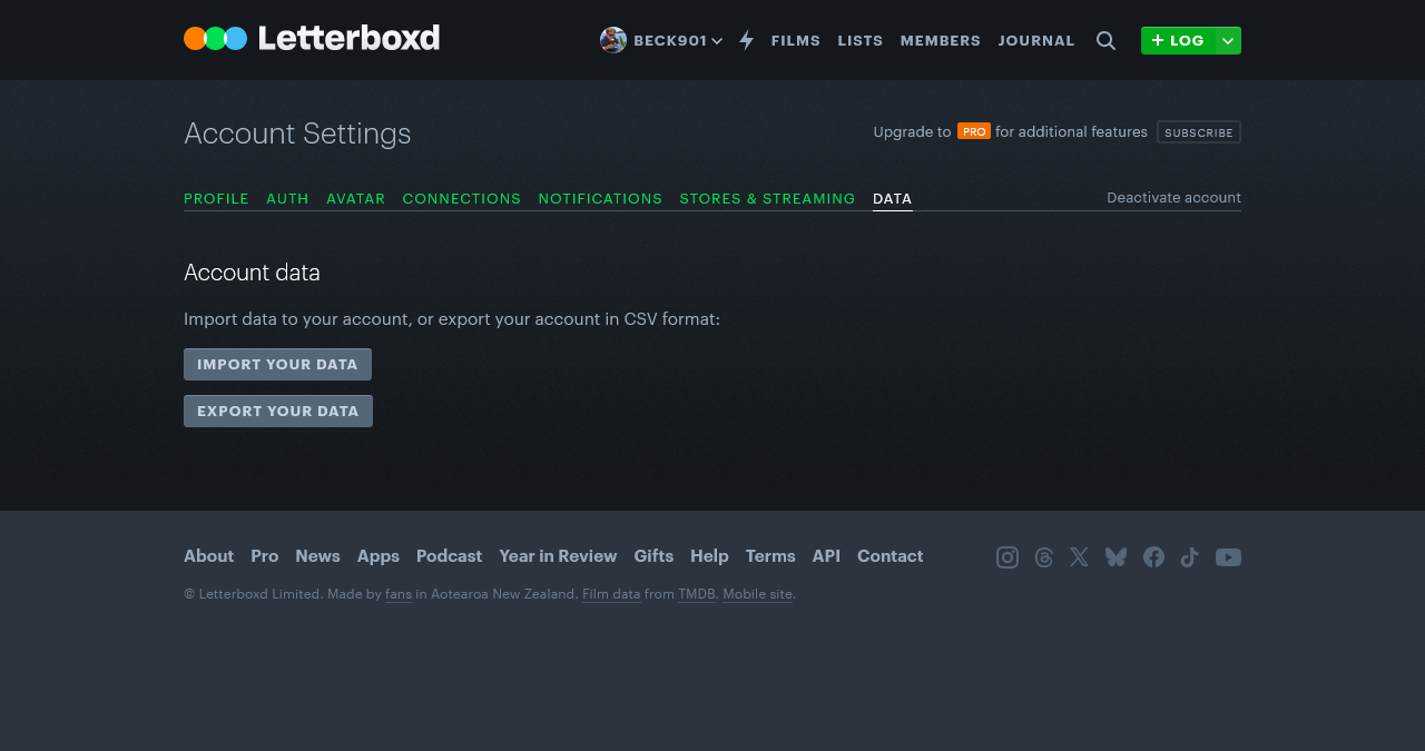 Letterboxd export example